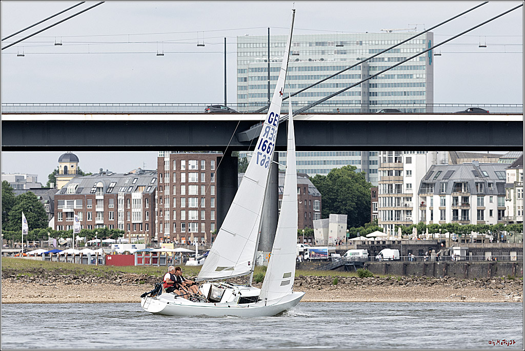 100 Jahre Rheinwoche 2022 - 2. Wettfahrt  Hitdorf - Duesseldorf, 03.06.2022,
